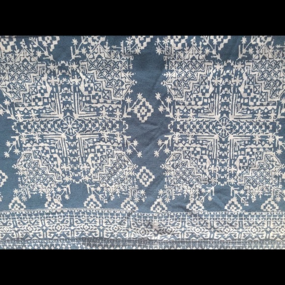 Lucky Brand scoop neck blue printed tee dress - Picture 6 of 8